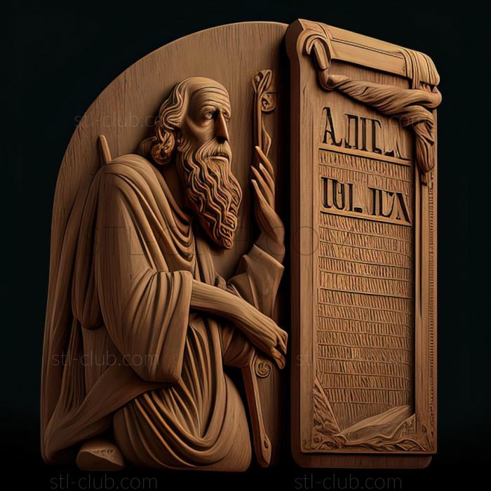 3D model Ten Commandments (STL)